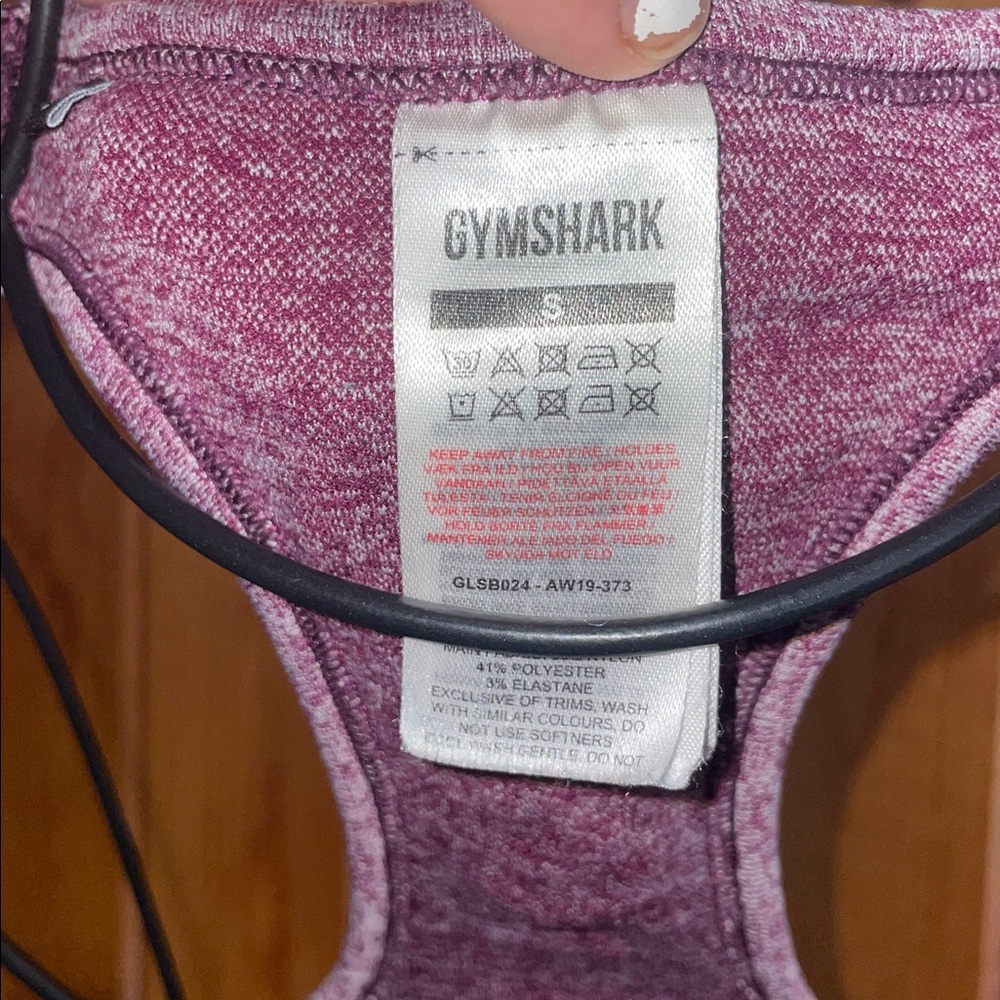 Gymshark Women's Pink Sports Bra sports wear workout clothing size small - Picture 3 of 4